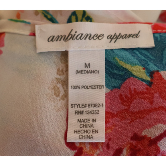 Floral Split Back Cami Top Tropical Coconut Girl Beachy Summer Ibiza Size M - Picture 5 of 7